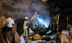 Çorap üretim atölyesi küle döndü