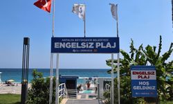 Engelsiz plaja ziyaretçi akını