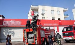 Tekstil atölyesinde korkutan yangın