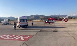 Hasta bebek için ambulans helikopter