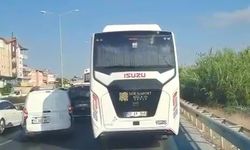 Manavgat'ta ambulansın zor anları