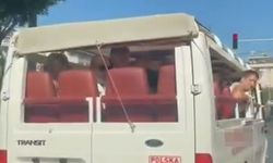 Trafikte dehşet anları