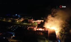 Kereste fabrikası alevlere teslim oldu