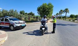 Jandarmadan motosiklet denetimi