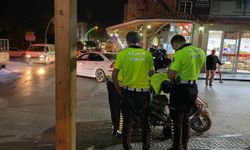 Devrilen motosikletin sürücüsü ağır yaralandı