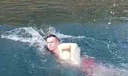 Barajda kaybolan turist aranıyor