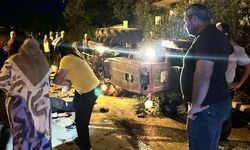 Devrilen traktörün sürücüsü hayatını kaybetti