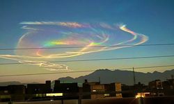 Pakistan'da ateş gökkuşağı görüldü