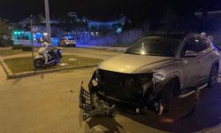 Motosikletle otomobil çarpıştı: 1 yaralı