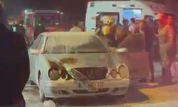 Eşiyle kavga etti otomobiliyle kendini ateşe verdi