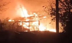 İş yerinde korkutan yangın