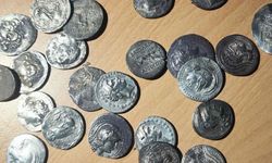 Antik sikkeler komşuda yakalandı
