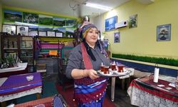 Tatil için geldiği yaylada çay ocağı açtı