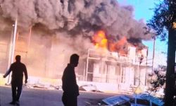 Aksu'da depoda yangın!