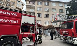 Konya'da dairede patlama