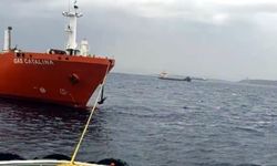Arızalanan tanker Karanlık Liman'a çekildi