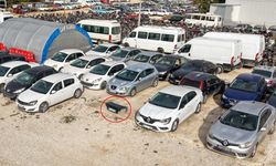 'Hacizli' bagaj kapağı yediemin otoparkında kaldı