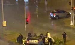 Döşemealtı'da otomobil takla attı