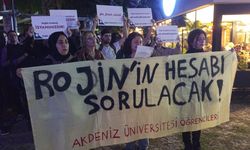 Akdeniz Üniversitesi'nde 'Rojin için adalet' çağrısı