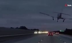 Uçak seyir halindeki araca çarptı