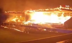 Stadyumu ateşe verdiler