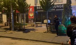 İş yerini kurşunlama anı güvenlik kamerasında