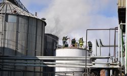 Yağ fabrikasında yangın