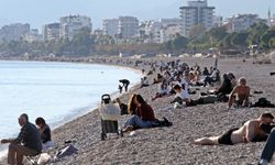 Antalya'da akşam kış, gündüz yaz