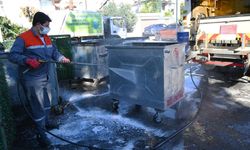 Kemer'de günde 80 çöp konteyneri temizleniyor