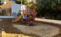 Alanya'da park yenileme çalışması