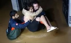 Mahsur kalan kadın kurtarıldı