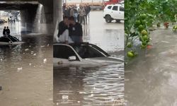 Demre'de sağanak hayatı felç etti