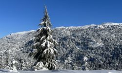 Antalya'da hayran bırakan kar manzarası