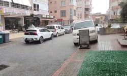 Alanya'da dolu yağışı