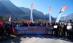 CHP Antalya’dan ‘taş ocağına hayır’ eylemi