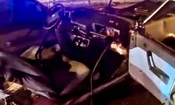 Otomobil ikiye bölündü: 4 yaralı