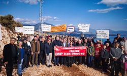 Finike’de taş ocağına tepki