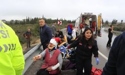 Şoför çok hızlı geliyordu virajı alamadı