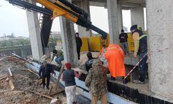 Side'de inşaatta can pazarı: Yaralı işçi vinçle kurtarıldı