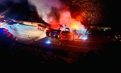 Manavgat'ta TIR alev topuna döndü