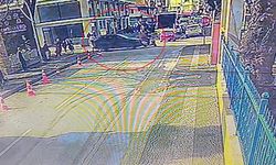 Manavgat'ta kaza anı kamerada