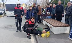 Manavgat'ta motosiklet yayaya çarptı