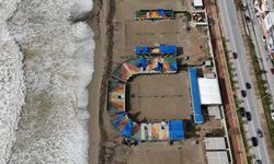 Alanya'da fırtına etkili oldu