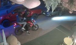 Alanya'da hırsızlık anı kamerada