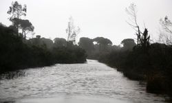 Antalya'da çaylar taştı, çardaklar denize sürüklendi!