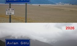 Avlan Gölü'nde su sevinci