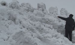 Mart sonunda kış geri döndü