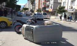 Kepez'de motosiklet kazası