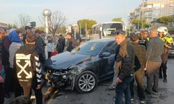 Manavgat'ta kaza anı kamerada