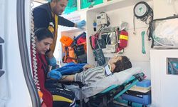 Kazada motosiklet sürücüsü yaralandı